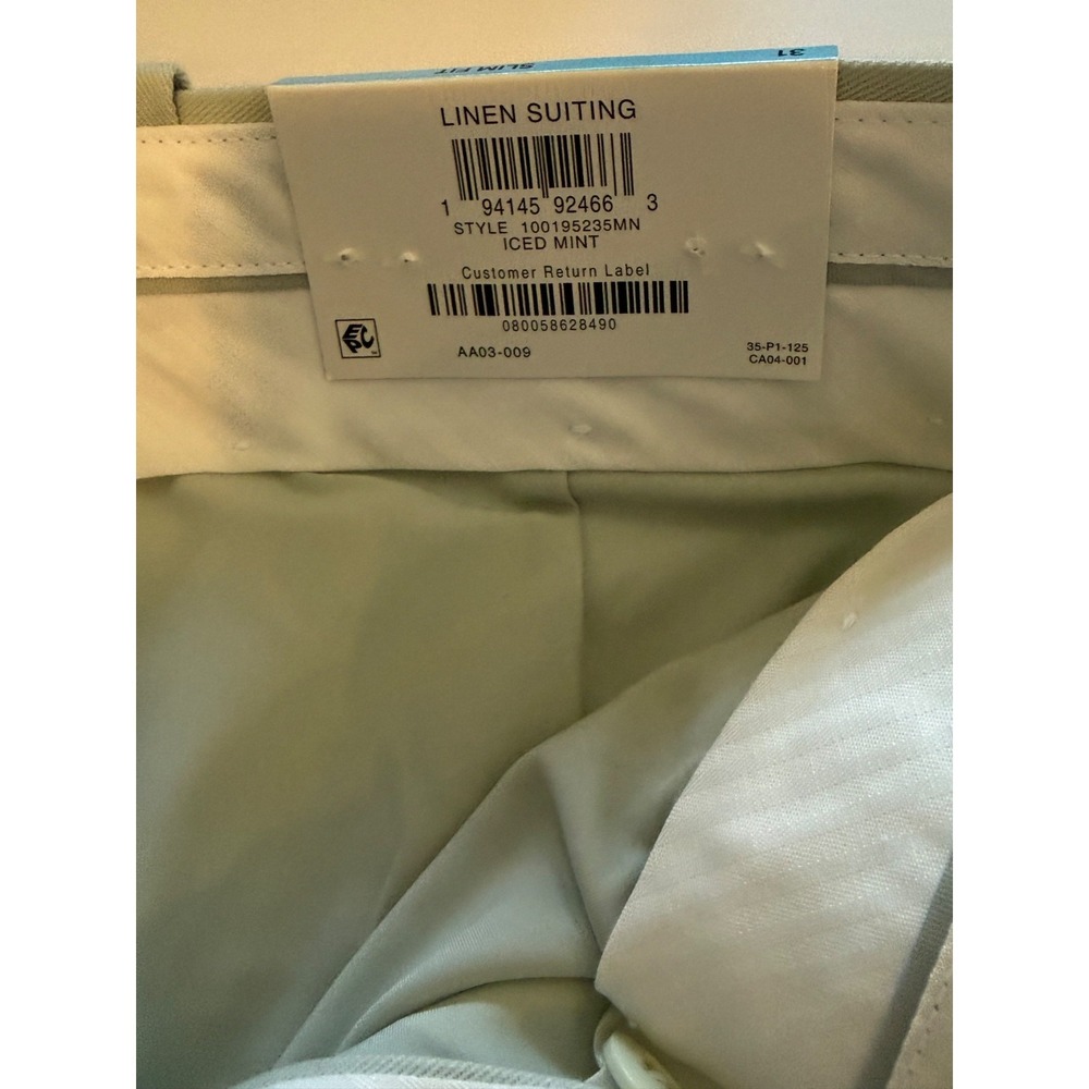 Mode of One Mens Slim Fit Suit Pants in Iced Mint Size 36  new - Picture 6 of 8